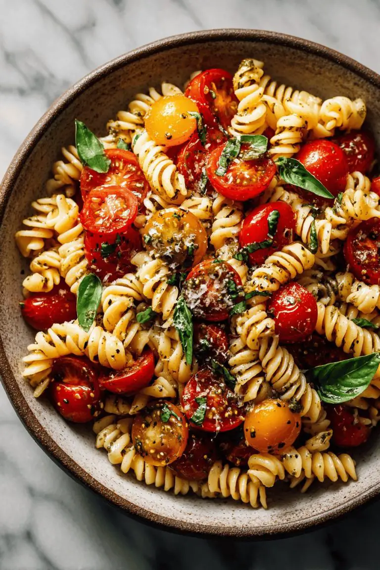 Pesto Tomato Pasta Salad