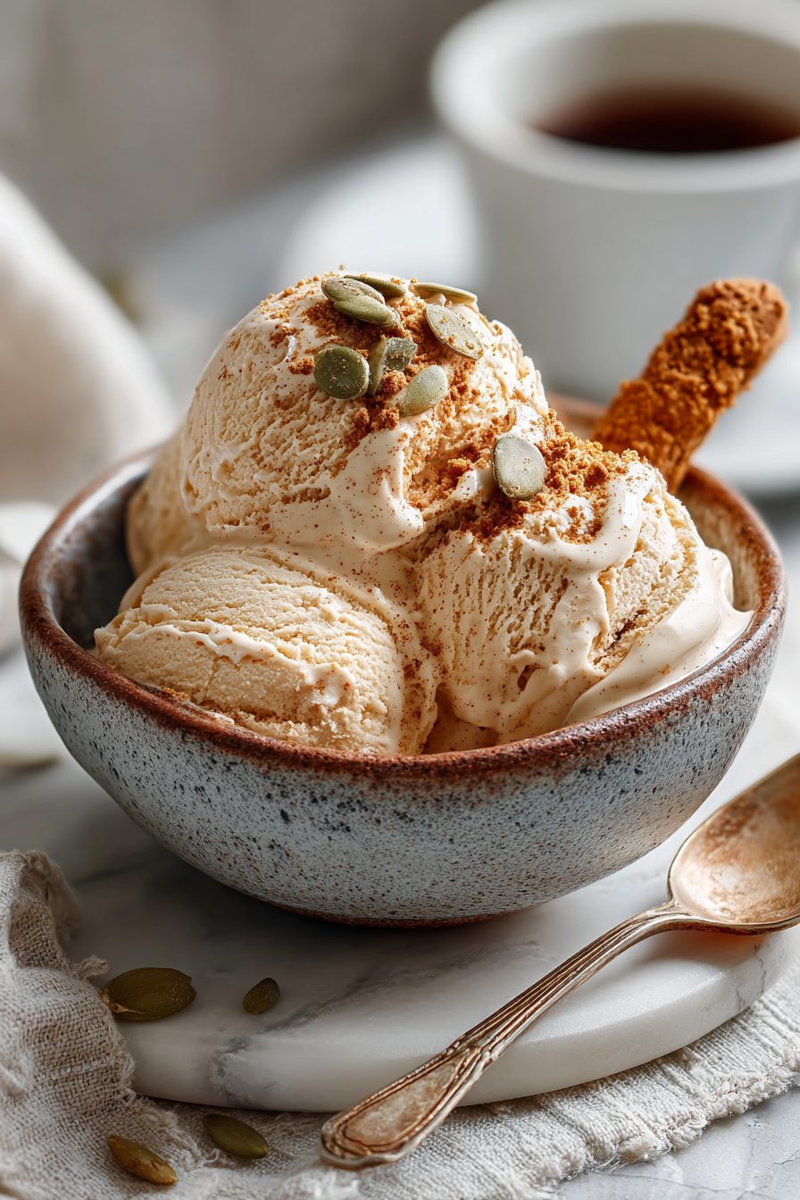 Pumpkin Gingersnap Ice Cream Recipe