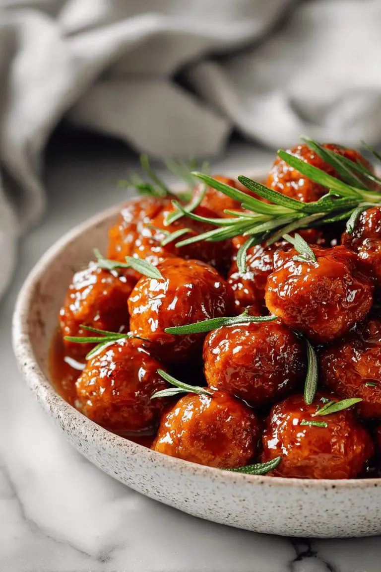 Pumpkin Pie Glazed Meatballs
