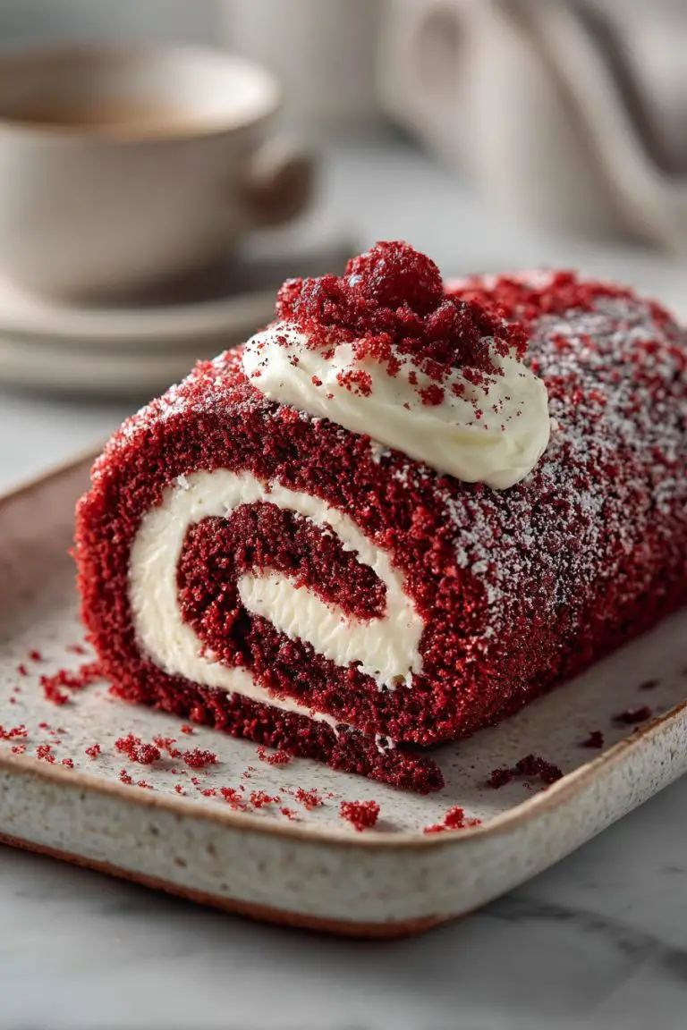 Red Velvet Cake Roll Recipe