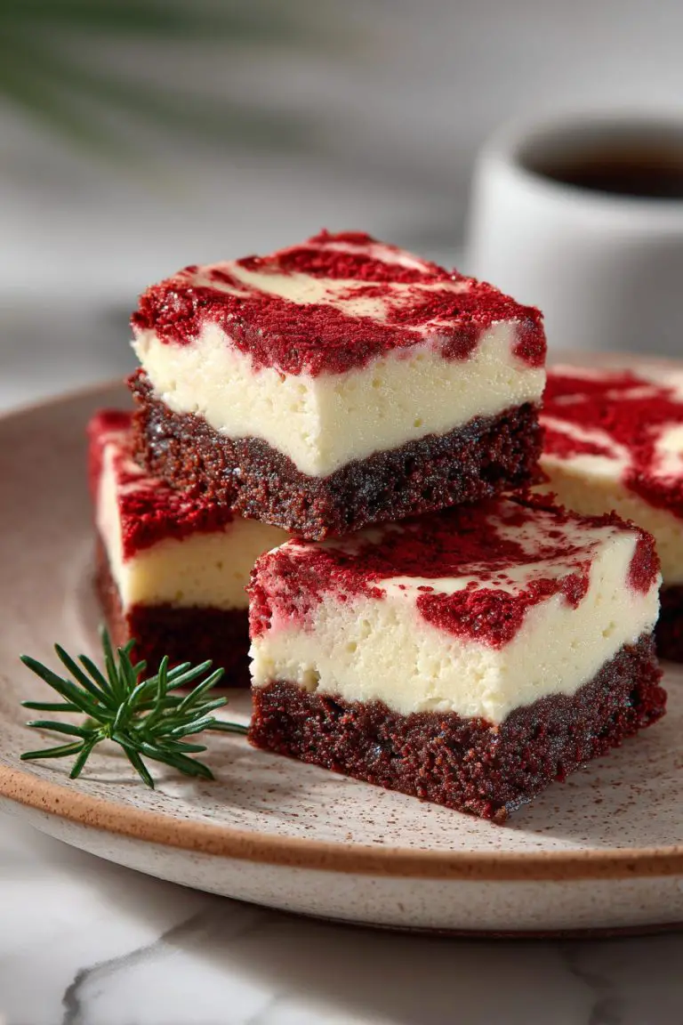 Red Velvet Cheesecake Brownies
