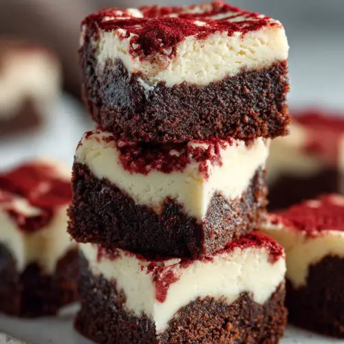 Red Velvet Cheesecake Brownies