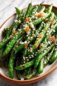 Roasted Parmesan Green Beans