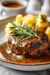 Smothered Hamburger Steak Delight
