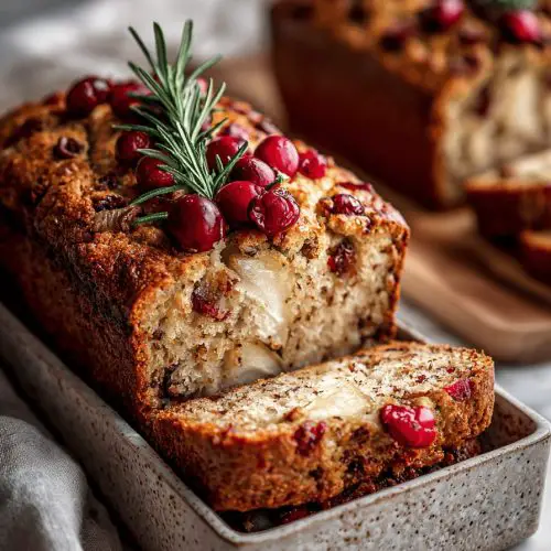Spiced Apple Cranberry Bread Recipe