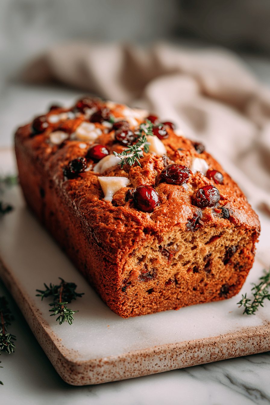 Spiced Apple Cranberry Bread Recipe