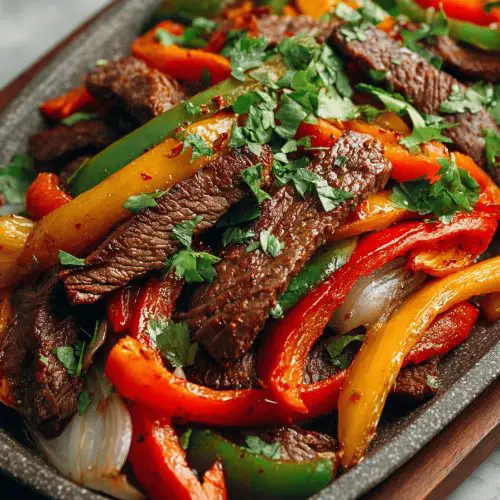 Spicy Steak Fajitas Recipe
