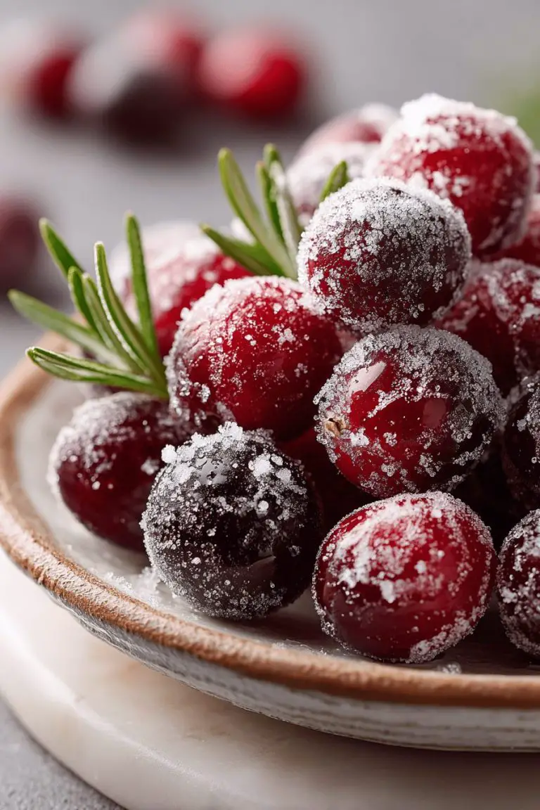 Sugared Cranberries Recipe