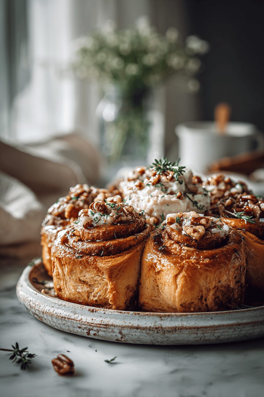 Sweet Potato Rolls with Maple Pecan Butter