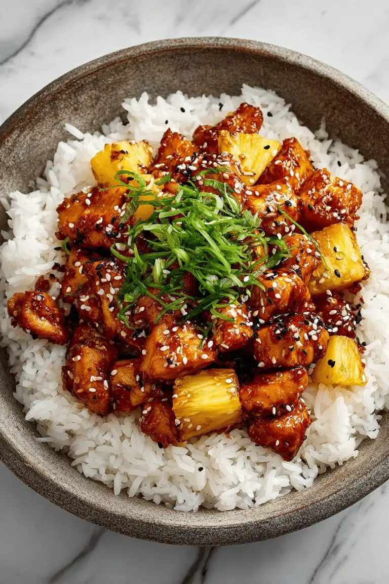Teriyaki Chicken with Pineapple Delight