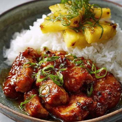 Teriyaki Chicken with Pineapple Delight