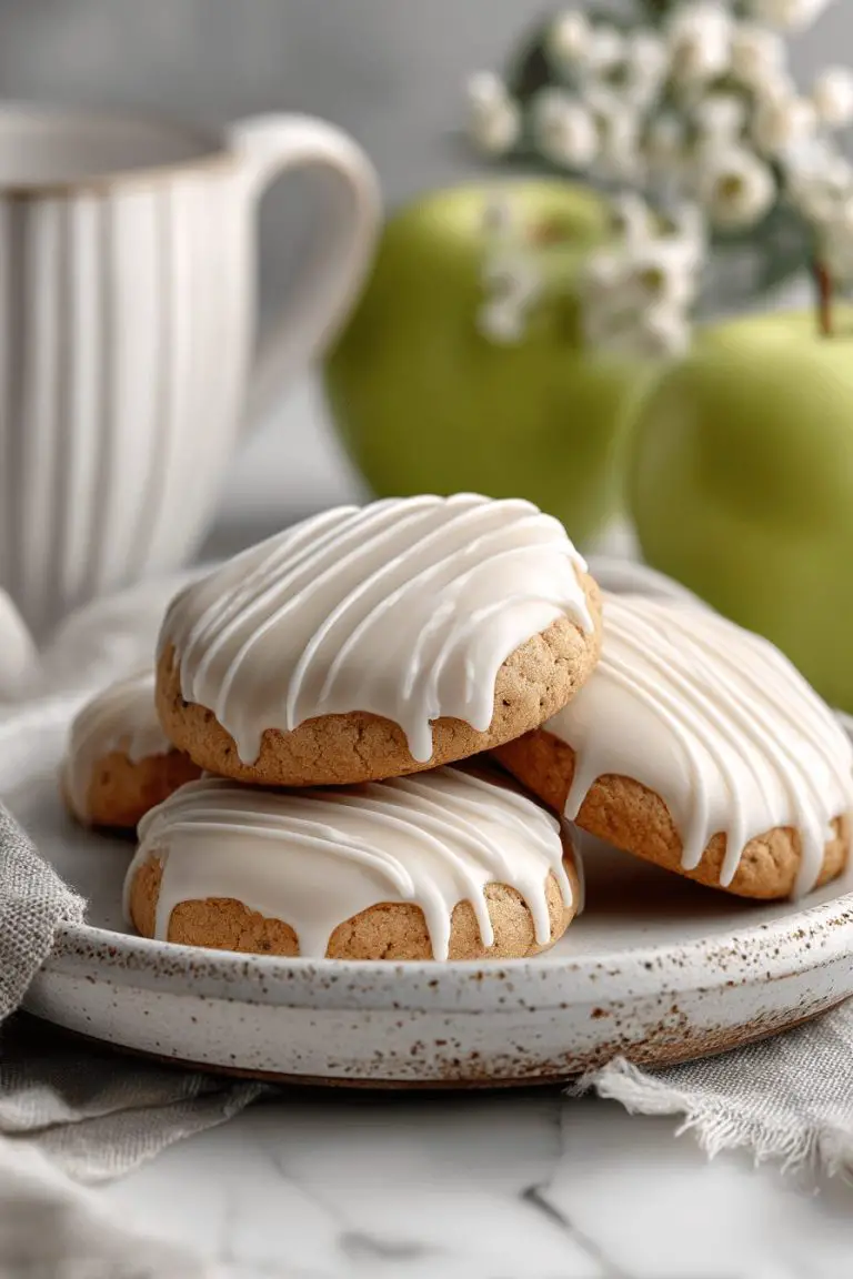 Vanilla Glazed Apple Cookies