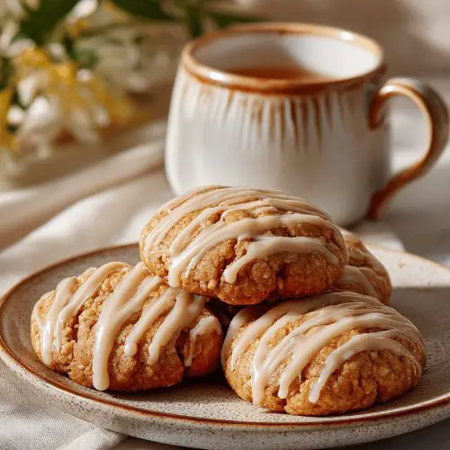 Vanilla Glazed Apple Cookies