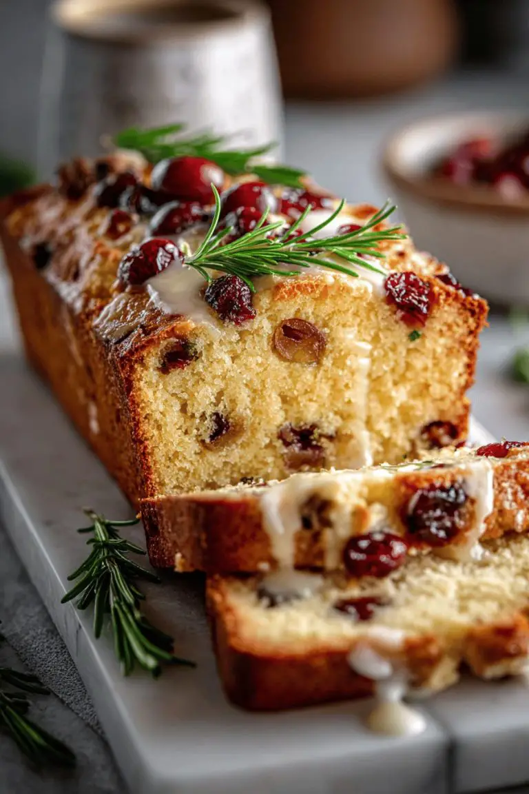 White Chocolate Cranberry Pound Cake Recipe