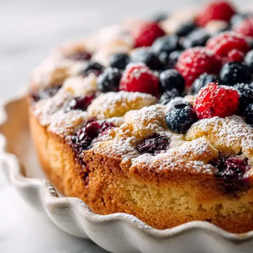 Berry Cornbread Coffee Cake Recipe