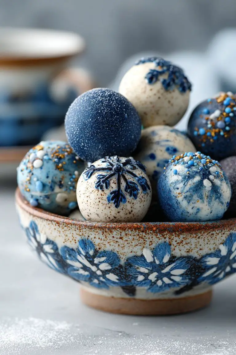 Blue Christmas Truffles for the Holidays