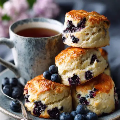 Blueberry Drop Scones Made Easy