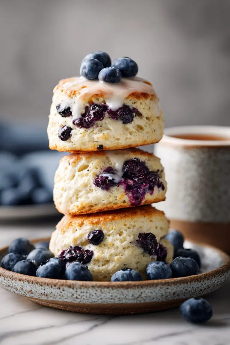Blueberry Glazed Biscuits