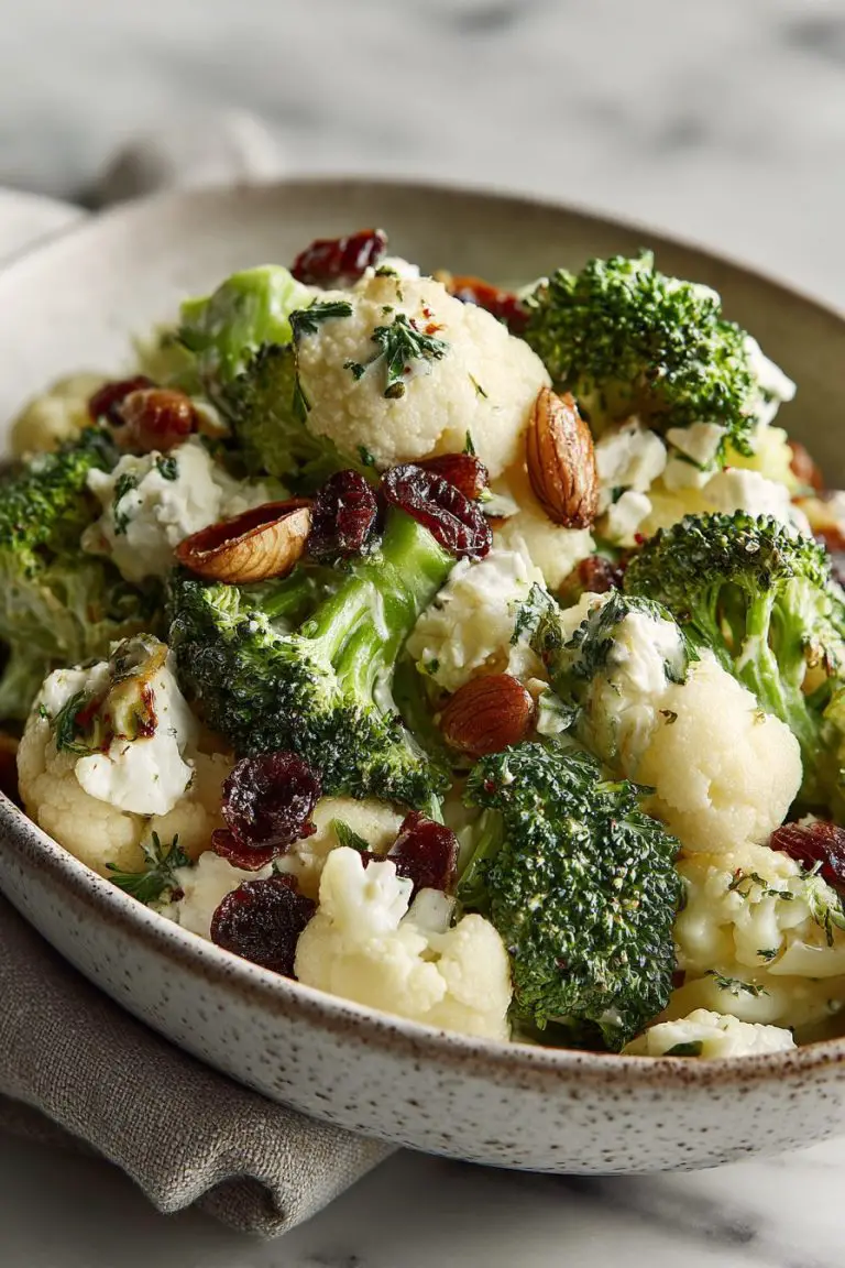 Broccoli Cauliflower Salad Delight