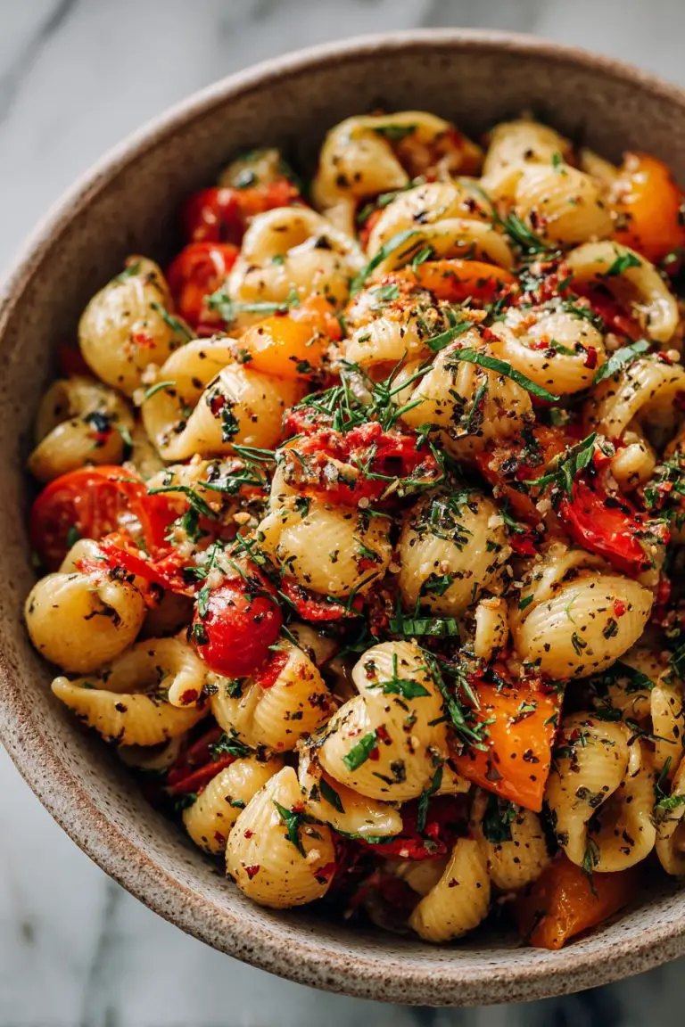 Bruschetta Pasta Salad Delight