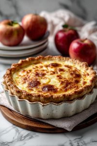Buttermilk Apple Custard Pie Recipe
