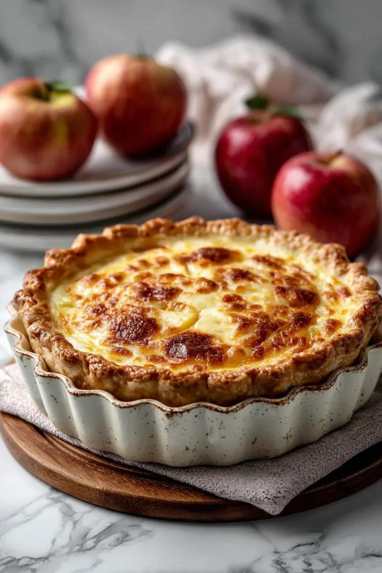 Buttermilk Apple Custard Pie Recipe