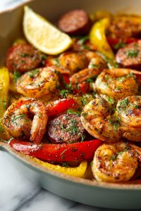 Cajun Shrimp and Sausage Skillet Recipe