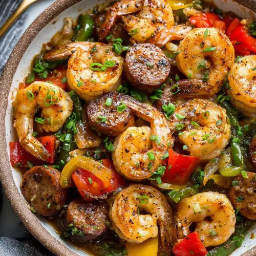Cajun Shrimp and Sausage Skillet Recipe