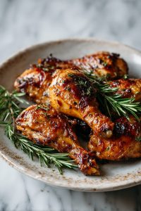 Caramelized Baked Chicken Legs or Wings