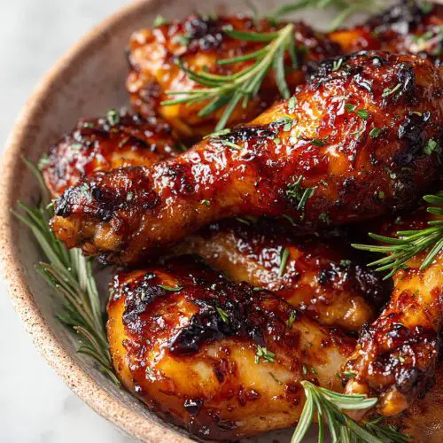 Caramelized Baked Chicken Legs or Wings