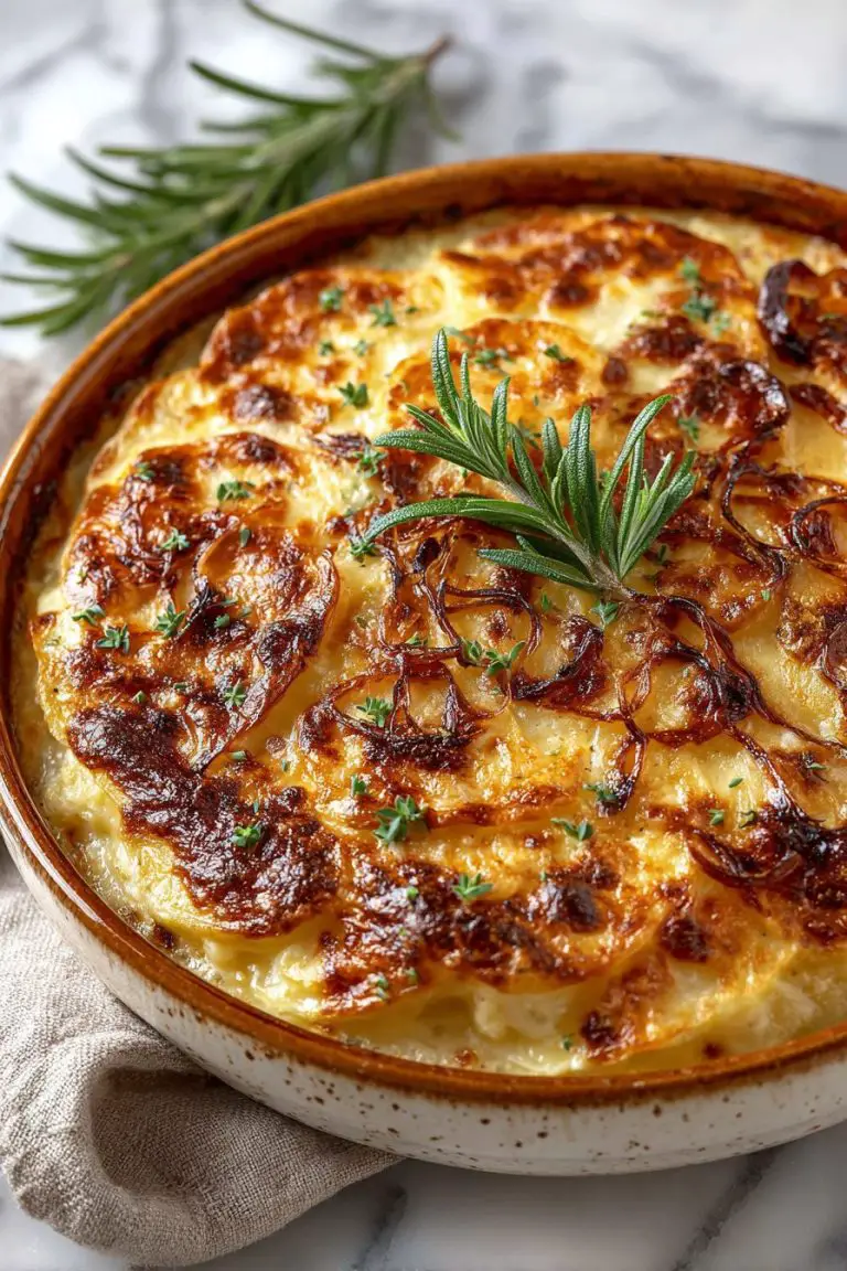 Caramelized Onion Scalloped Potatoes