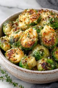 Cheesy Brussels Sprouts Recipe
