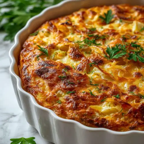 Cheesy Cabbage Casserole Recipe