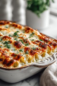 Cheesy Chicken Manicotti Recipe