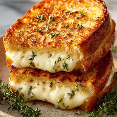 Cheesy Garlic Bread Grilled Cheese Recipes