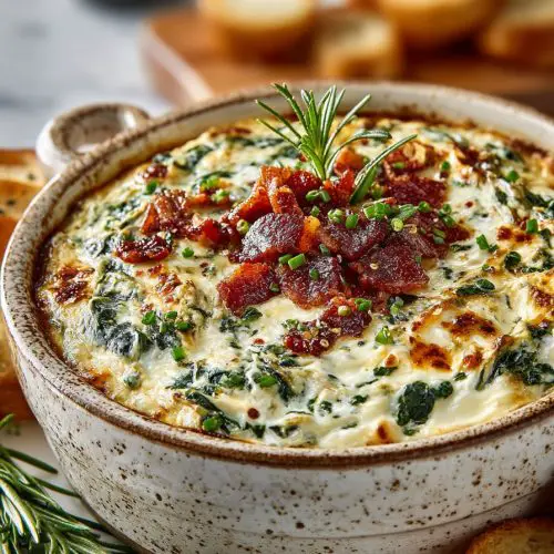 Cheesy Spinach Dip Recipe