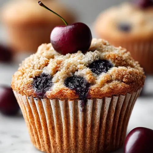 Cherry Cobbler Muffins Made Easy