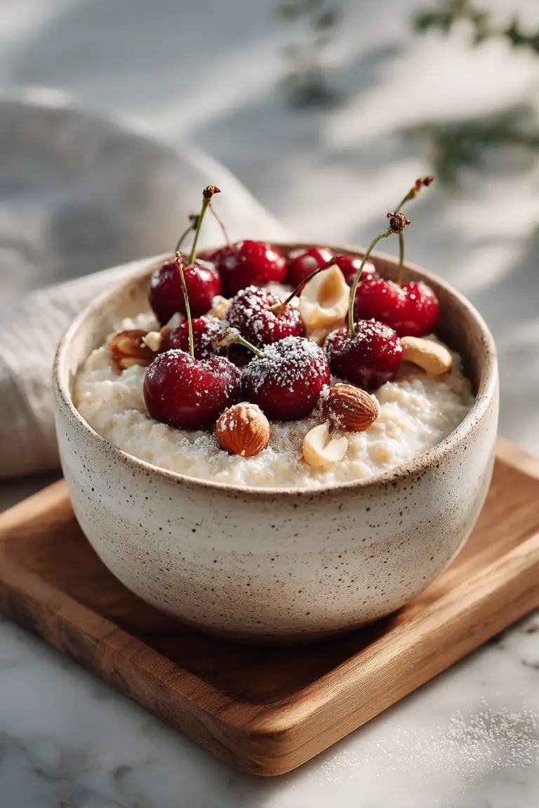 Cherry Hazelnut Oatmeal Delight