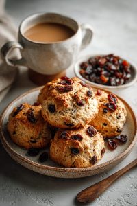 Cinnamon Raisin Oatmeal Scones