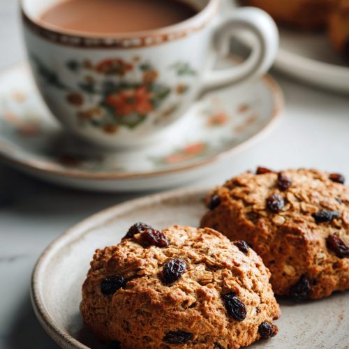 Cinnamon Raisin Oatmeal Scones