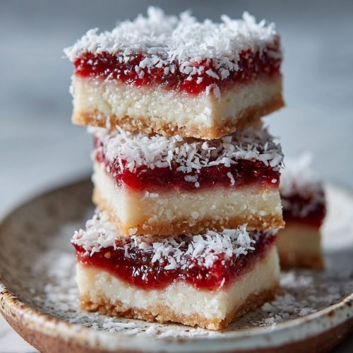 Coconut Raspberry Slice Recipe