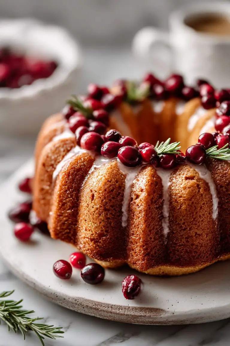Cranberry Orange Bundt Cake Delight
