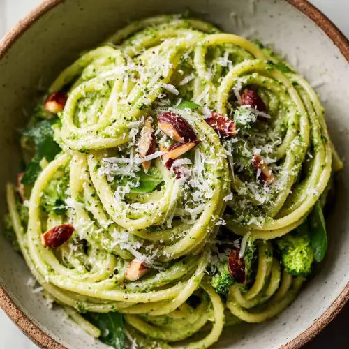 Creamy Broccoli Pesto Pasta