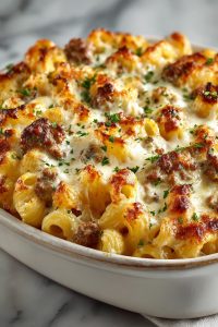 Creamy Ground Beef Pasta Delight
