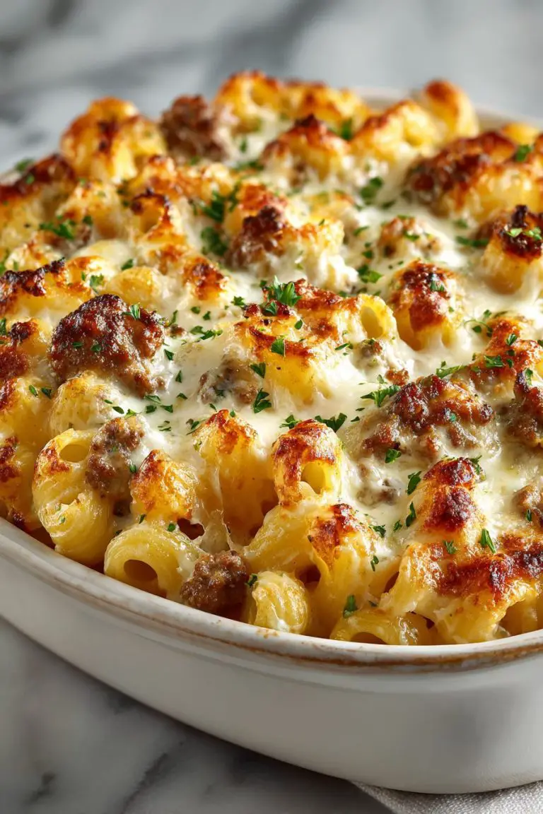 Creamy Ground Beef Pasta Delight