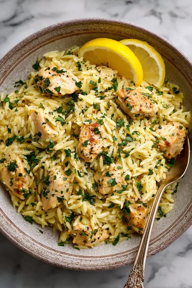 Creamy Lemon Chicken Orzo Recipe