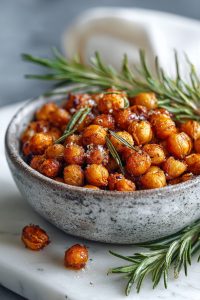 Crispy Honey Cinnamon Chickpeas