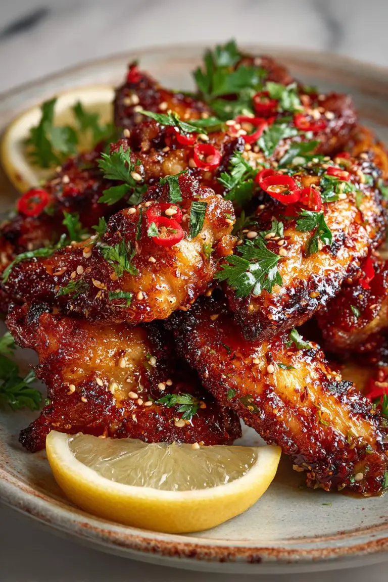 Crispy Honey Mustard Wings