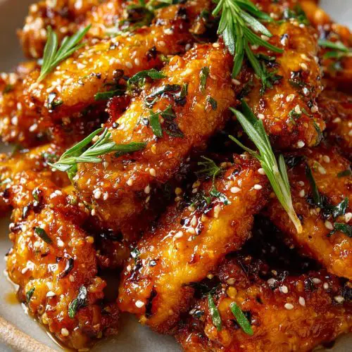 Crispy Honey Mustard Wings