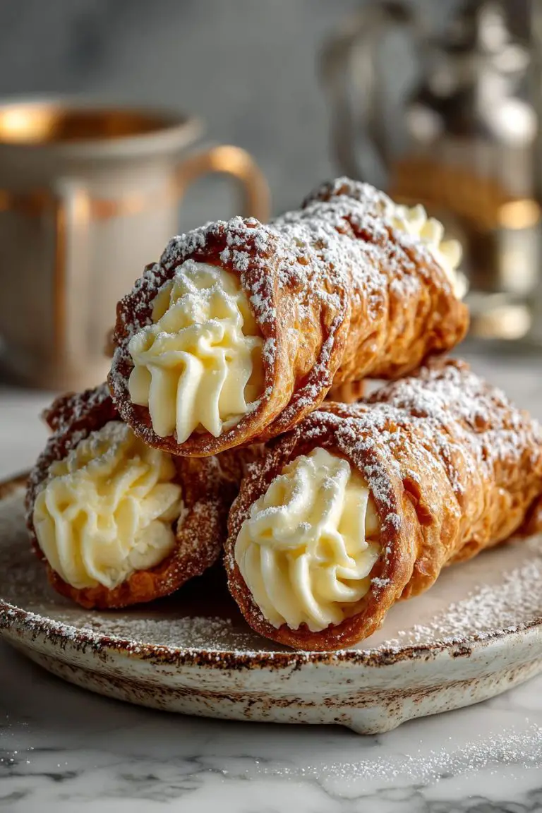 Crispy Italian Cream-Filled Cannoncini